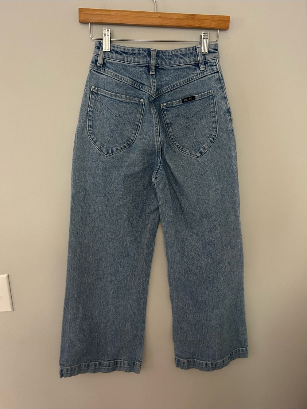 Rolla's Sailor High Rise Crop Wide Leg Jeans Size 25 - Picture 8 of 8